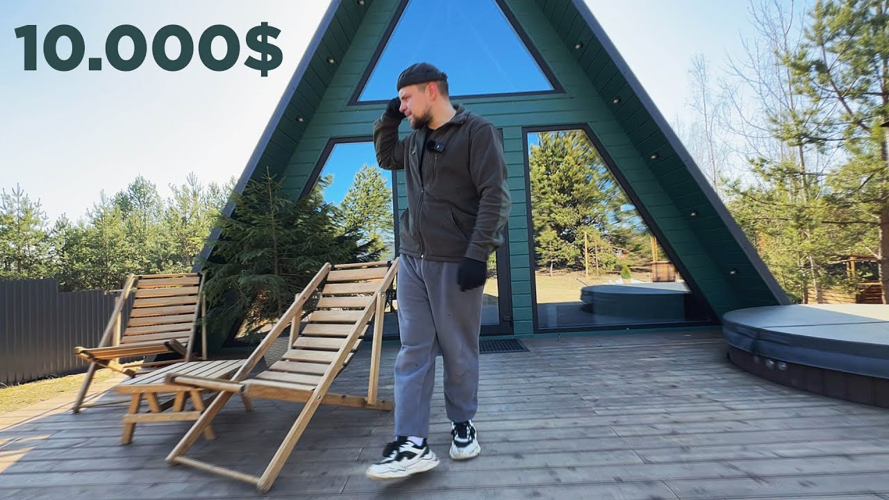 Сколько приносит БАЗА ОТДЫХА? Три A-Frame дома ОКОЛО МИНСКА с БАНЕЙ, БАССЕЙНОМ и КУПЕЛЬЮ