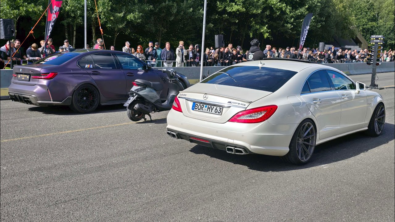 Tuned cars drag racing at Twente Airport! 1047hp Civic, Skyline R33, BMW X5M, Audi RS6, Taycan Turbo