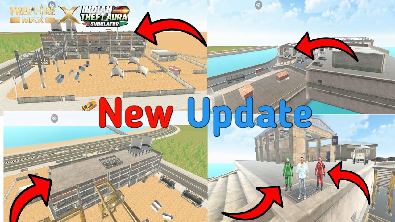FF Map ++ new update in indan theft aura simulator 