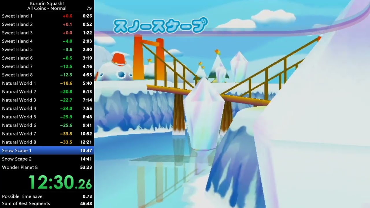 Kururin Squash! All Coins Speedrun in 49:16