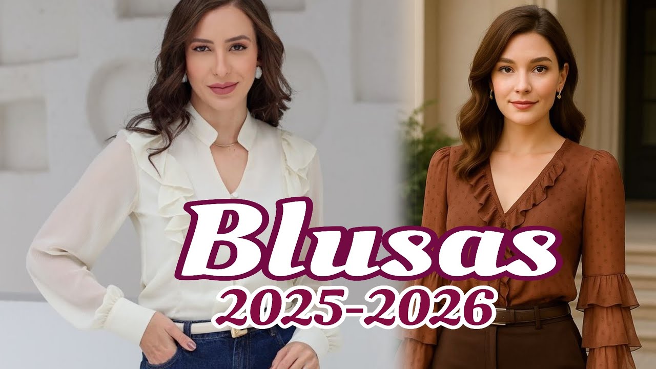 BLUSAS DE MODA Para 2025-2026 | Estilos de BLUSAS BONITAS en Moda Actual