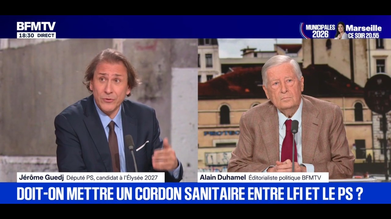 BFM : Jérôme GUEDJ face à Alain Duhamel
