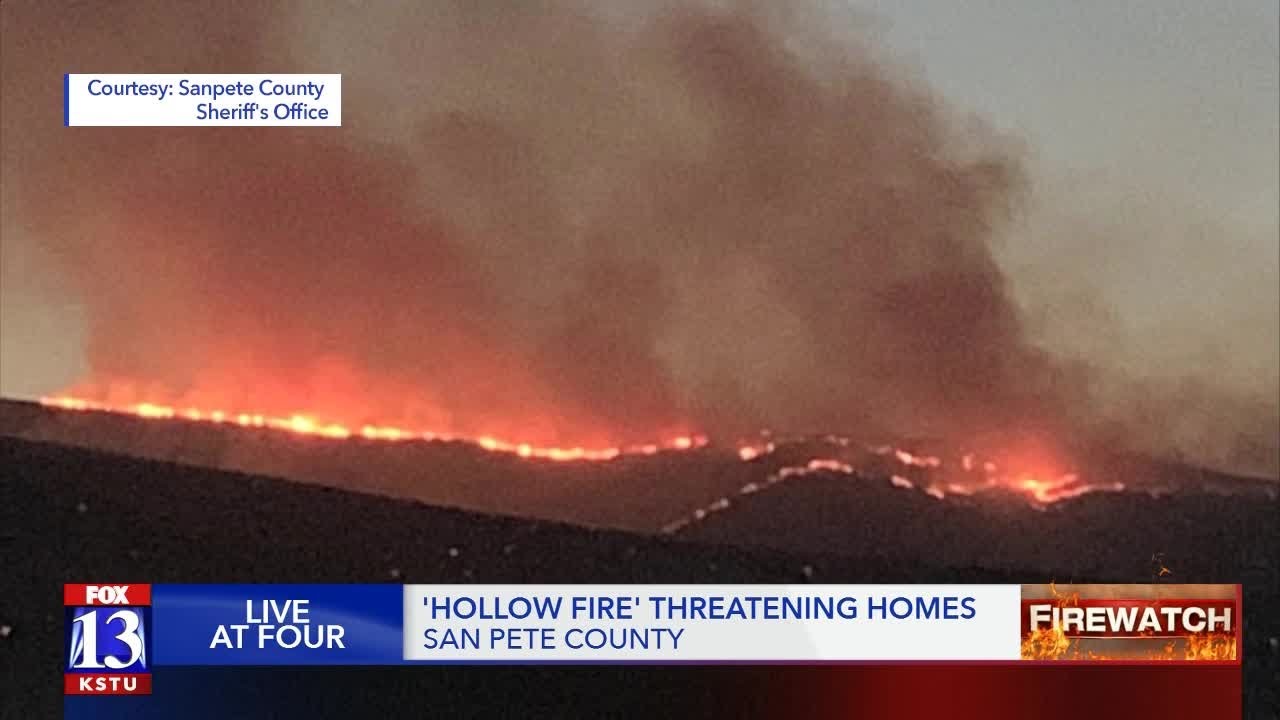 'Hollow Fire' threatens homes in Sanpete County