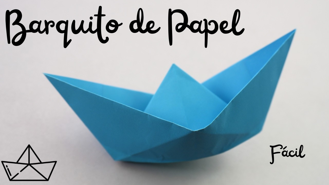 como hacer un barquito de papel f&aacute;cil. Tutorial