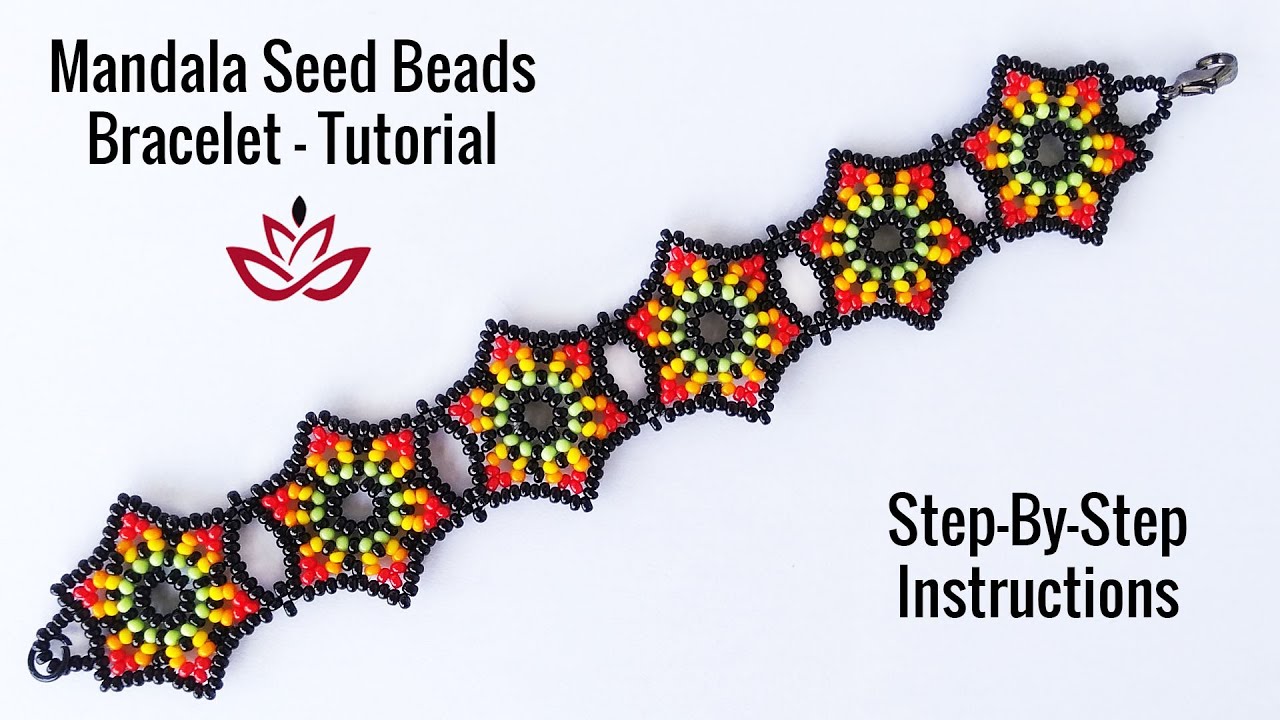 Mandala Beaded Bracelet - Tutorial. How to make DIY beaded bracelet?