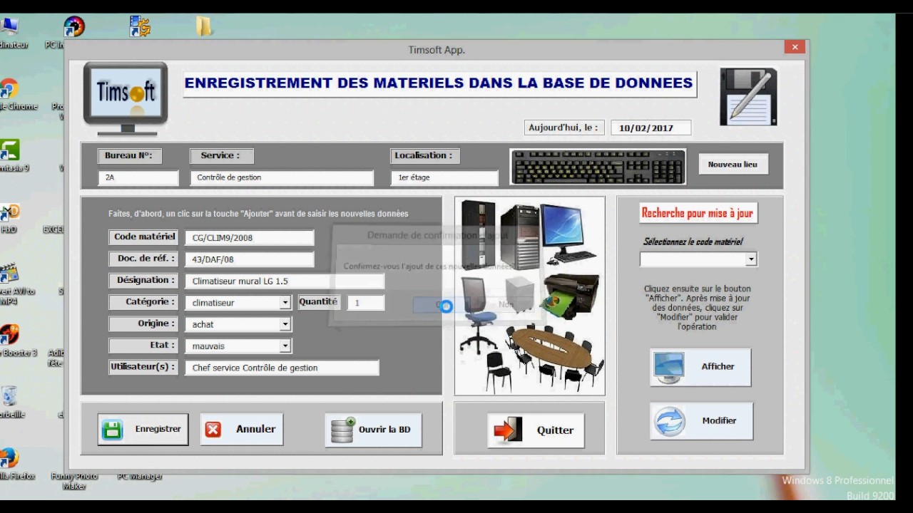 Inventaire et gestion des matériels