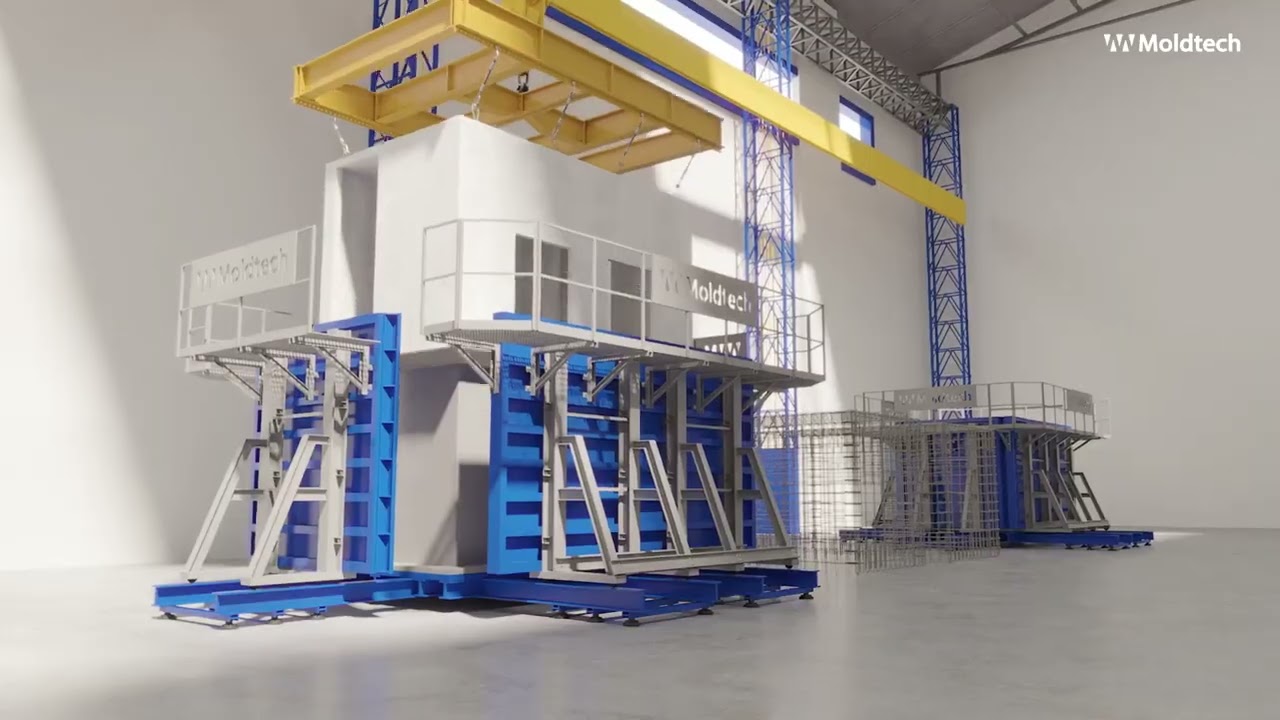 Molde Hidráulico para Vivienda Modular 3D – PPVC marca MOLDTECH