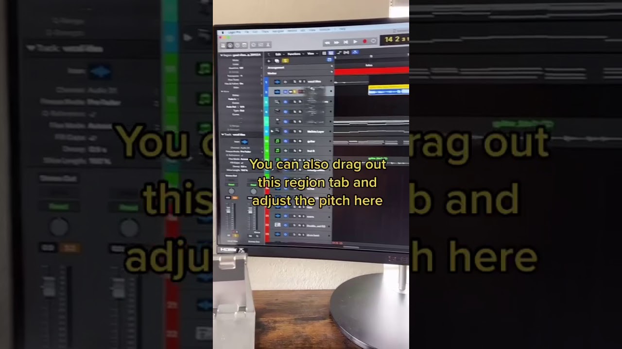 Как изменить высоту звука в Logic Pro