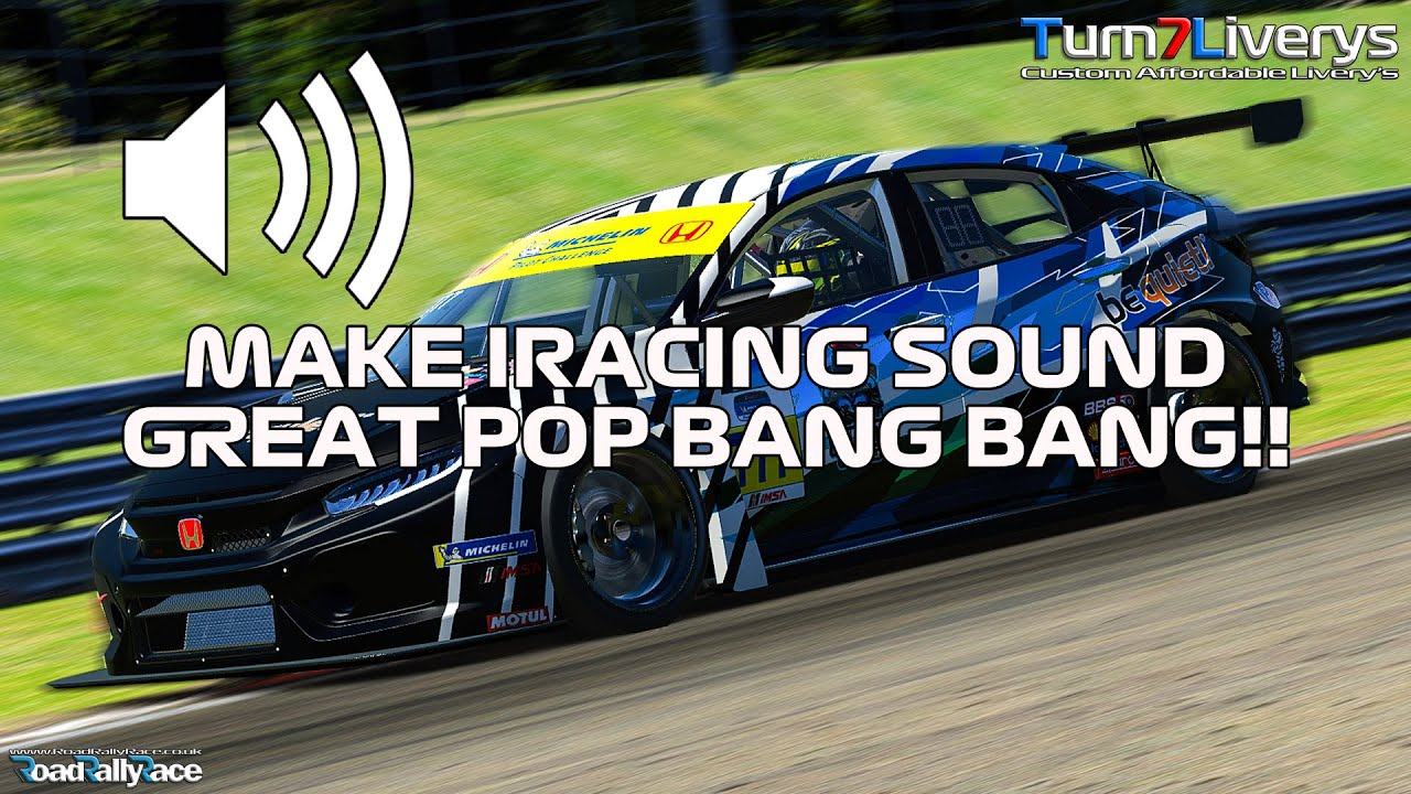 MAKE IRACING SOUND GREAT UPDATE. WITH A FEW SIMPLE STEPS ALL PROVIDED!!!
