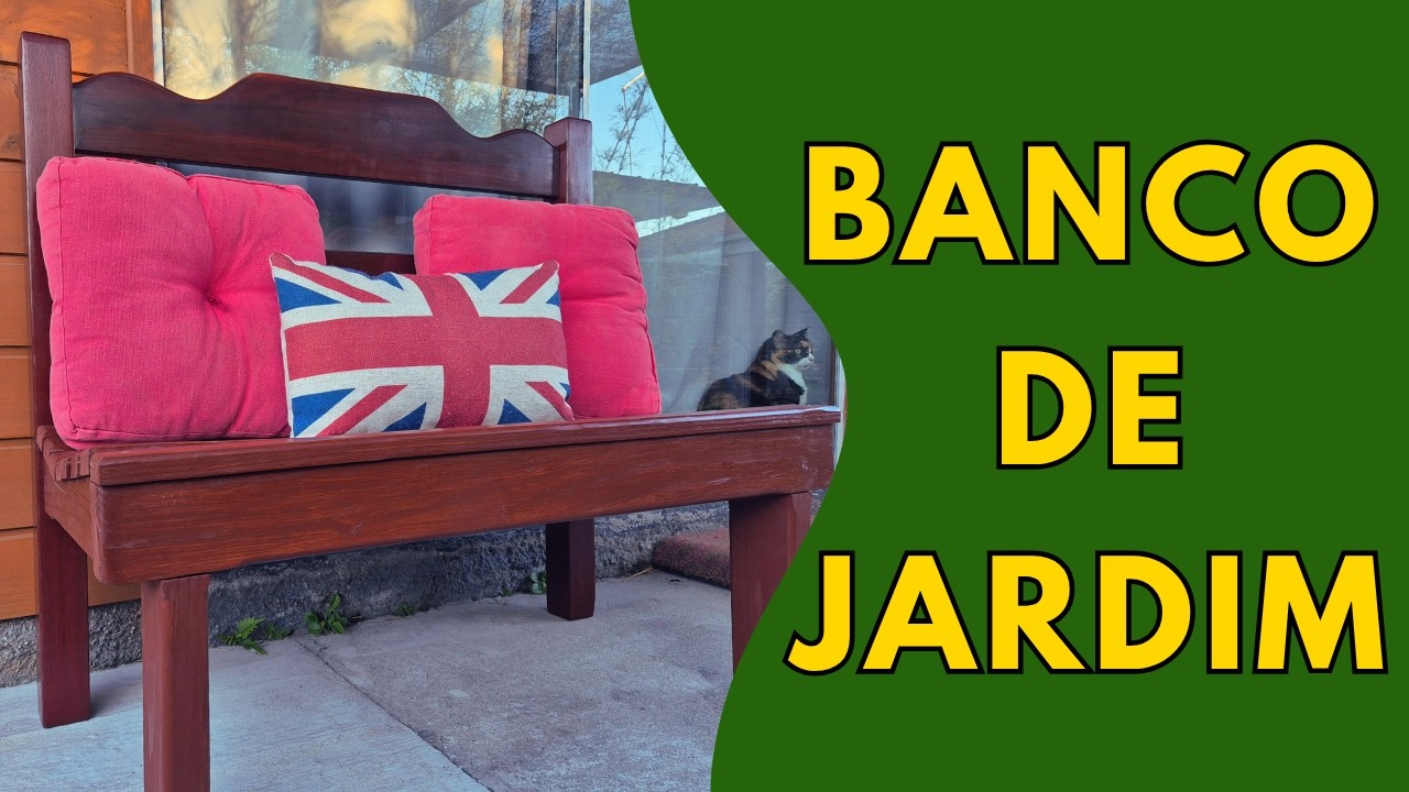 DIY Banco de Jardim com Madeira de Demolição e Cabeceira de Cama | Conforto e Sustentabilidade