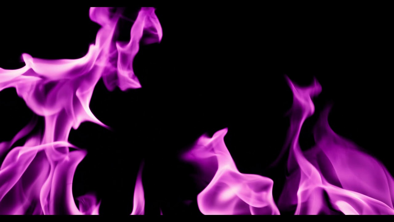 Purple Flames 4K - 2 Hours | Free Use & No Copyright