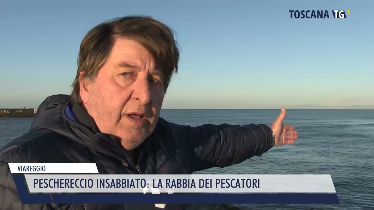 2024-01-09 VIAREGGIO - PESCHERECCIO INSABBIATO, LA RABBIA DEI PESCATORI