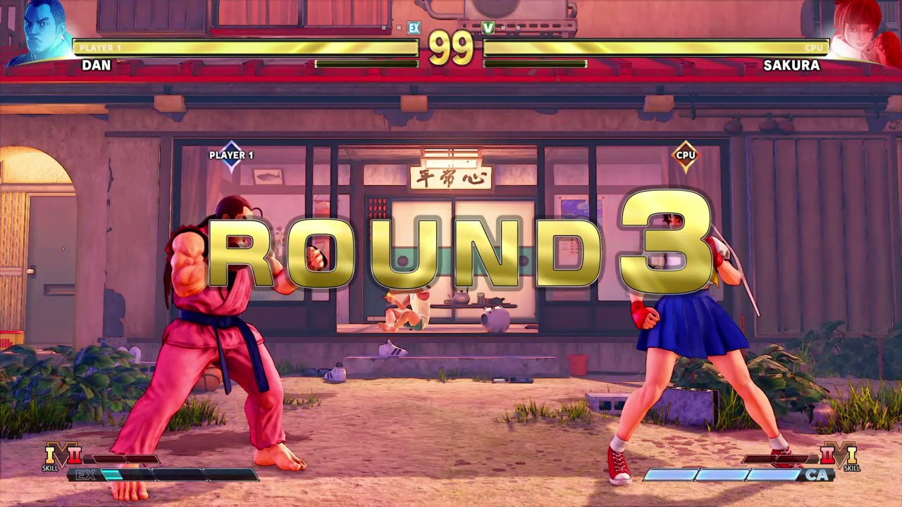 STREET FIGHTER V Dan vs Sakura