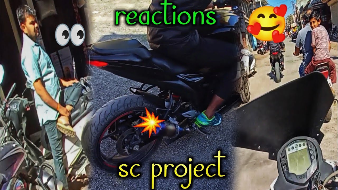 sc project exhaust reaction 💥👀 gixxer sf exhaust modified | #shorts #trending #viral #gixxer #new