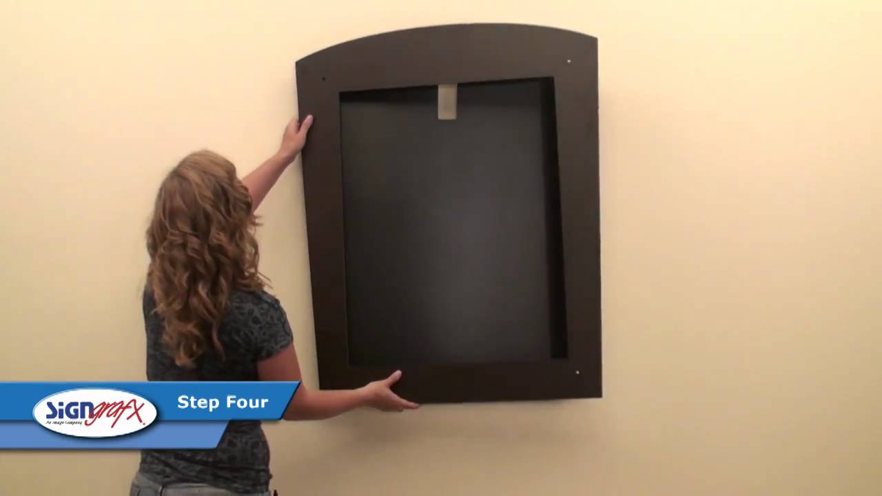 Installing Aspen Leaf poster frame