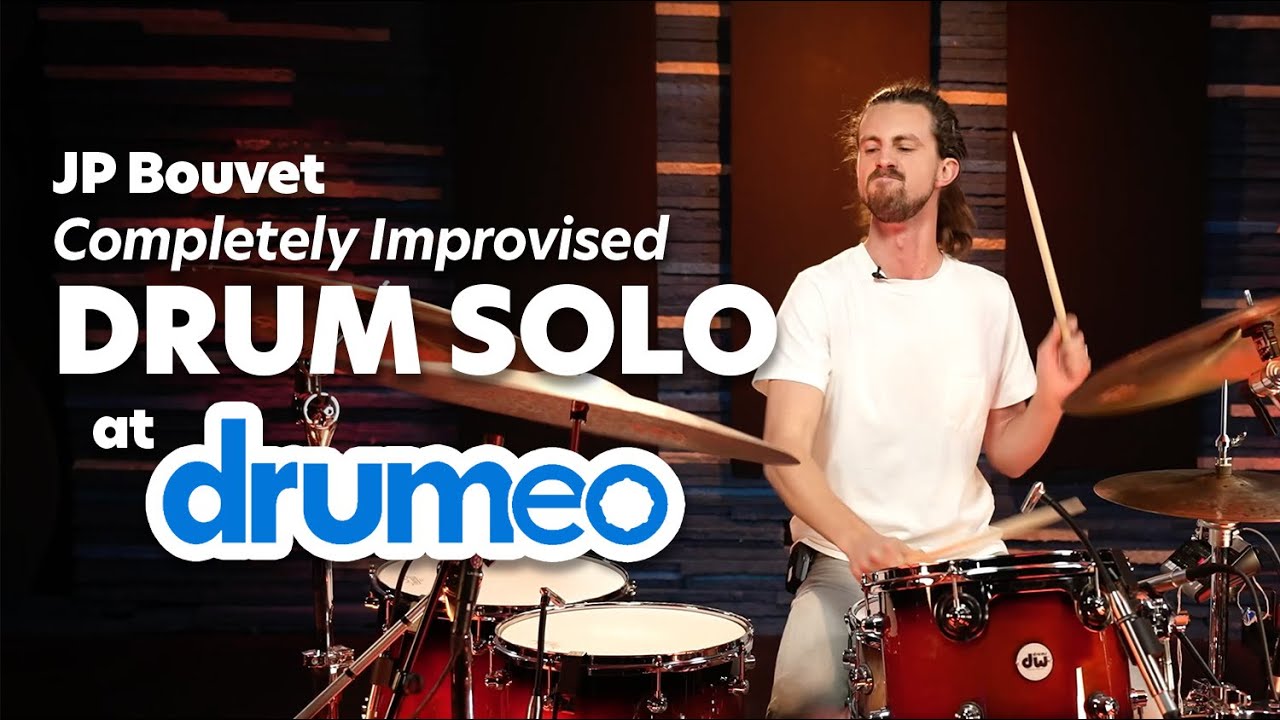 JP BOUVET Drum Solo at Drumeo // Completely Improvised Drum Solo //JPBMethod for Improv Drum Lessons