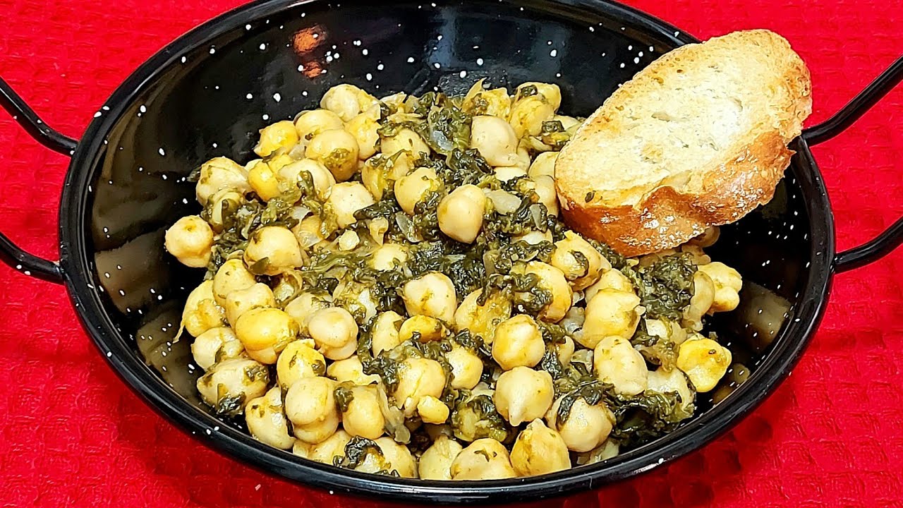🥘 GARBANZOS CON ESPINACAS DE BOTE EN 🖐 5 MINUTOS 🖐// BEATRIZ COCINA