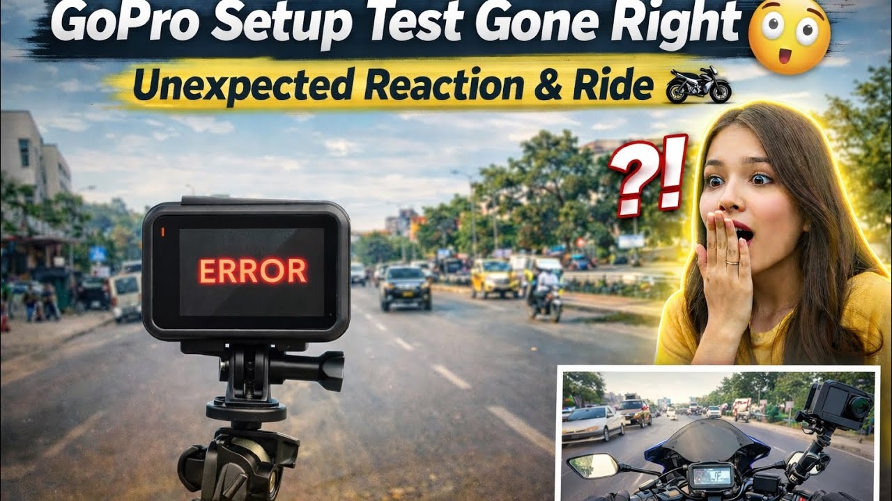 GoPro Setup Test Gone Right 😳 | Unexpected Reaction & Ride 🏍️ #r15v4 