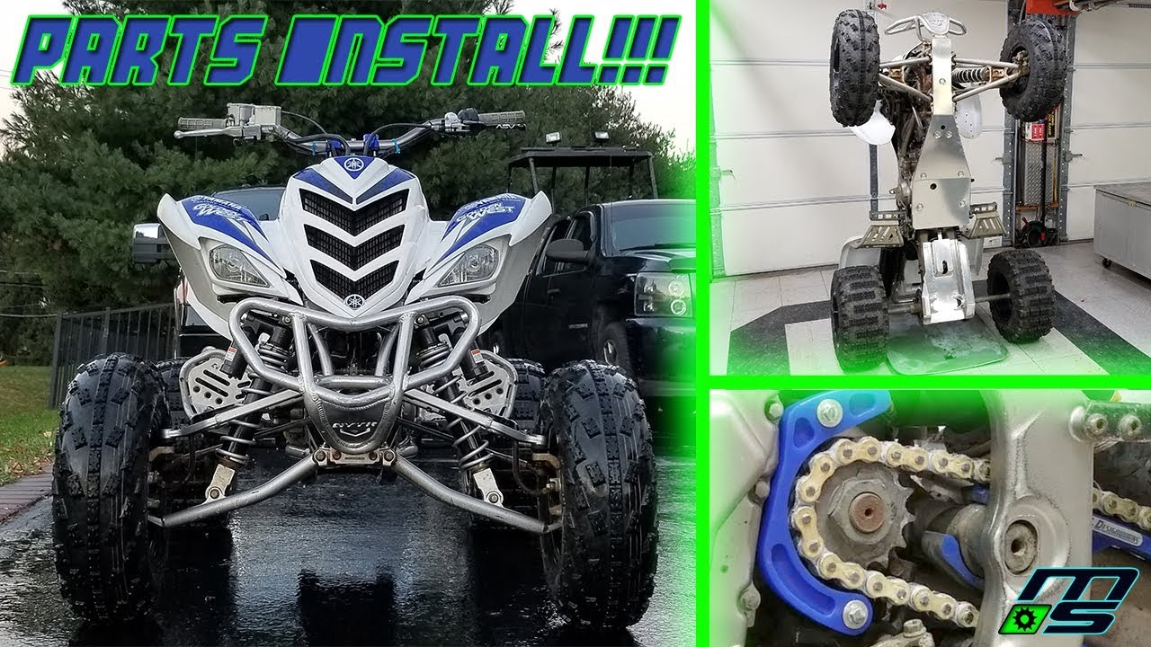 Raptor 700 Mods and Repairs, Skids, Case Saver, Chain and More!!!
