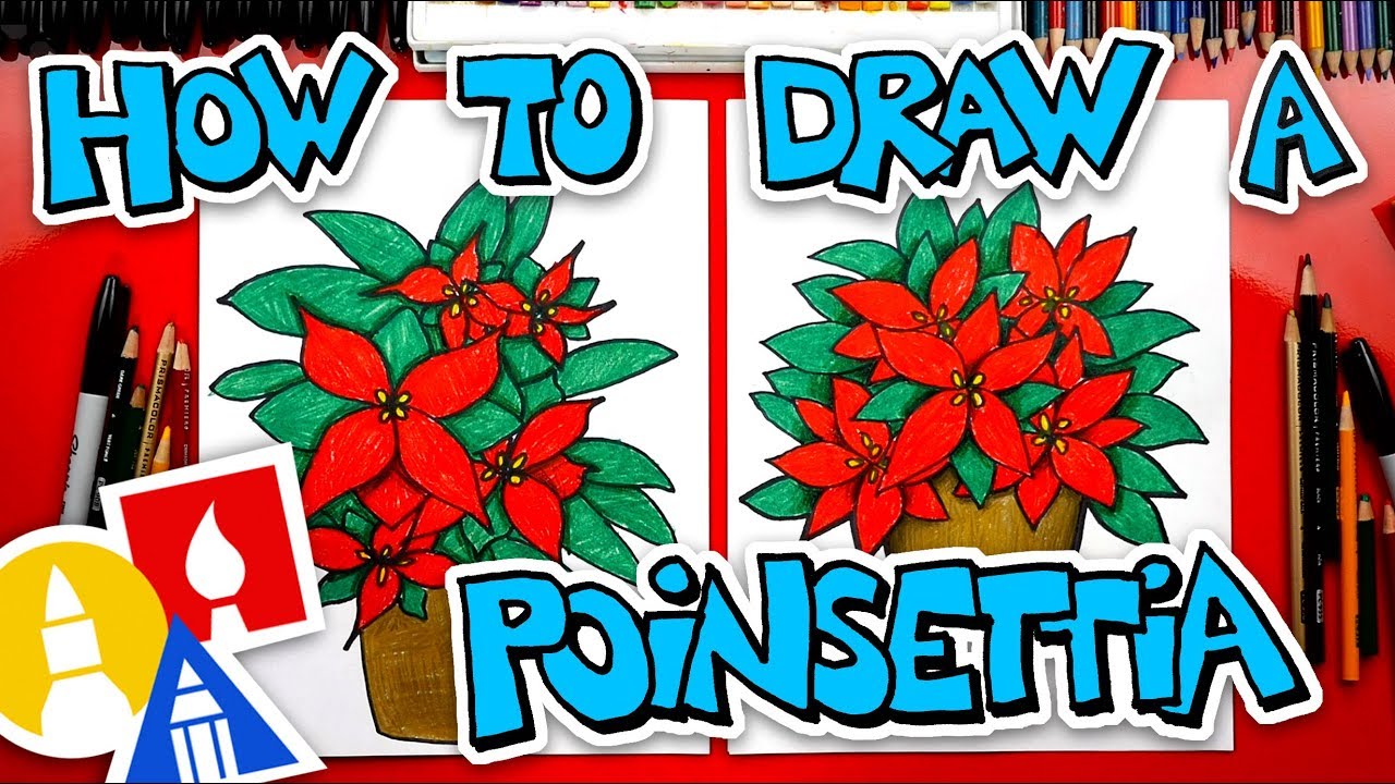 How To Draw A Poinsettia