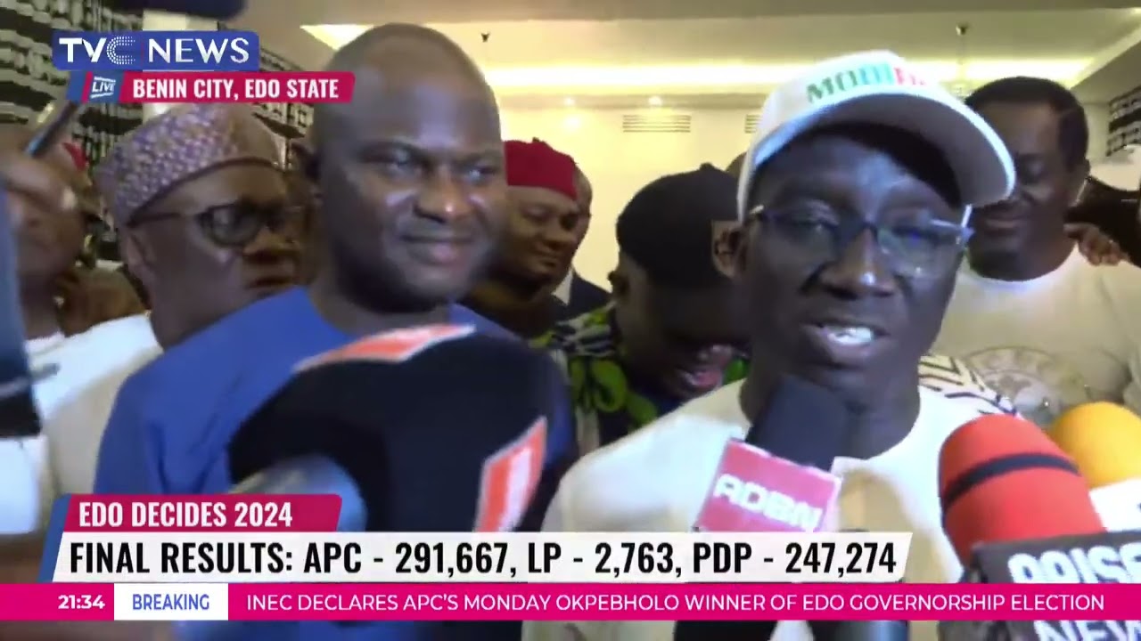 #EdoDecides2024: Okpebholo, Oshiomhole, Akpabio React To APC's Victory