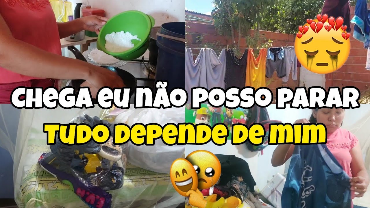 CHEGA EU NÃO POSSO PARAR POR ELES😭/ DEPENDE DE MIM E EU CONSEGUIR/ MARIDO DESEMPREGADO 