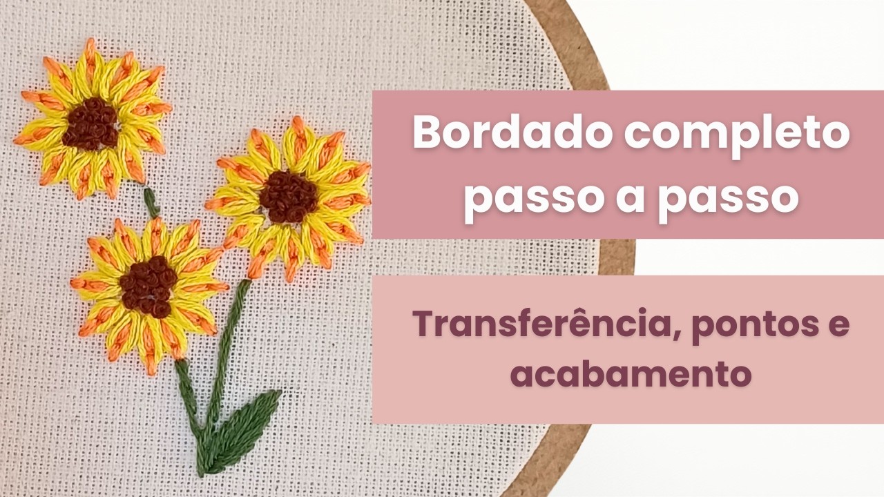 Bordado para Iniciantes: Do Risco ao Bastidor Finalizado