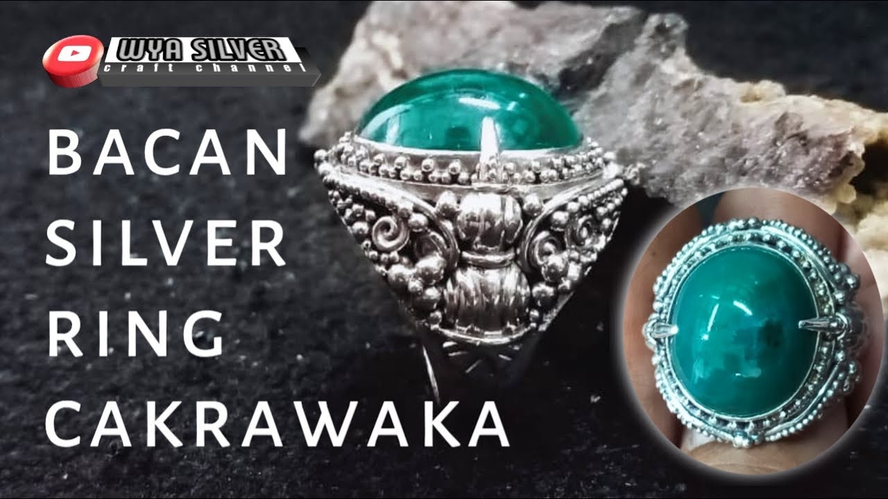 MAKING SILVER RING GEMSTONE BACAN🔥WYA SILVER  085731657242