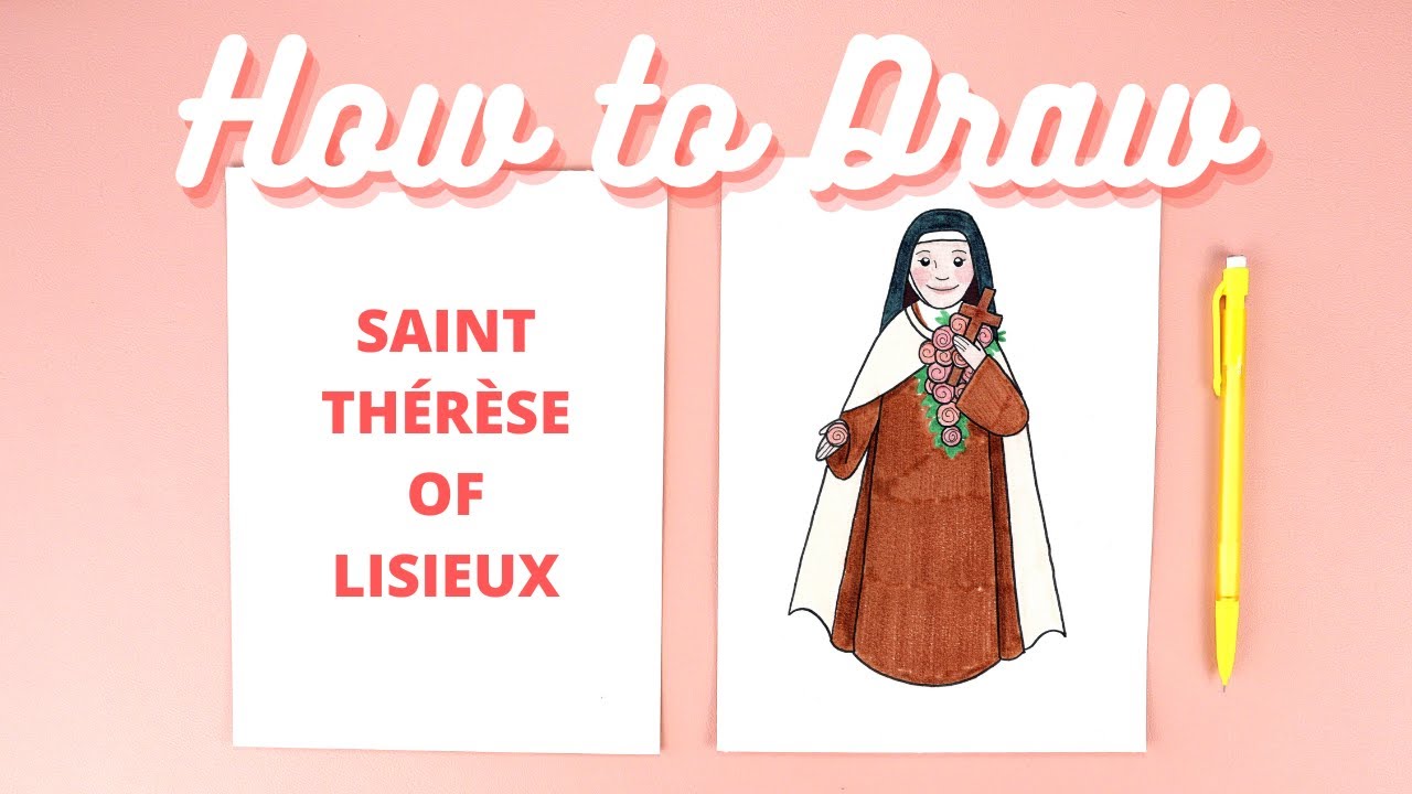 How to Draw Saint Therese of Lisieux Step-by-Step Catholic Art Tutorial