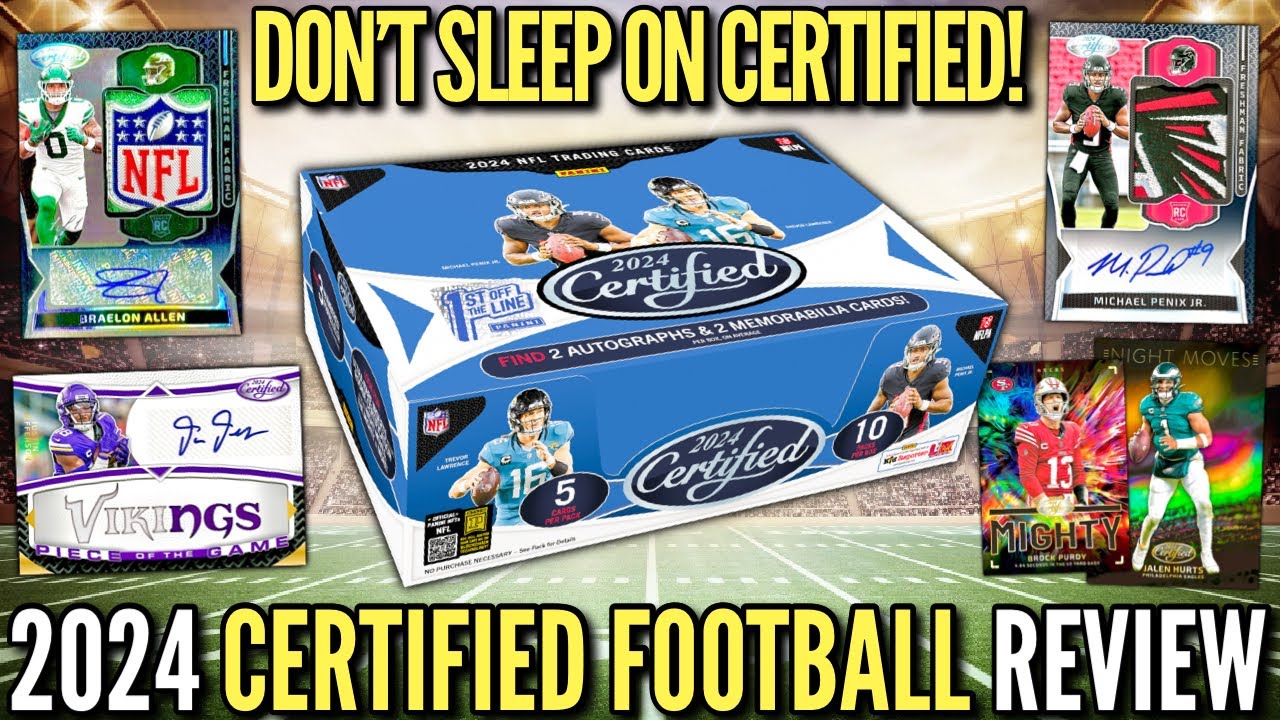 EARLY LOOK AT THE NEW CERTIFIED (UNDERRATED)! 😮 2024 Panini Certified Football FOTL Hobby Box Review