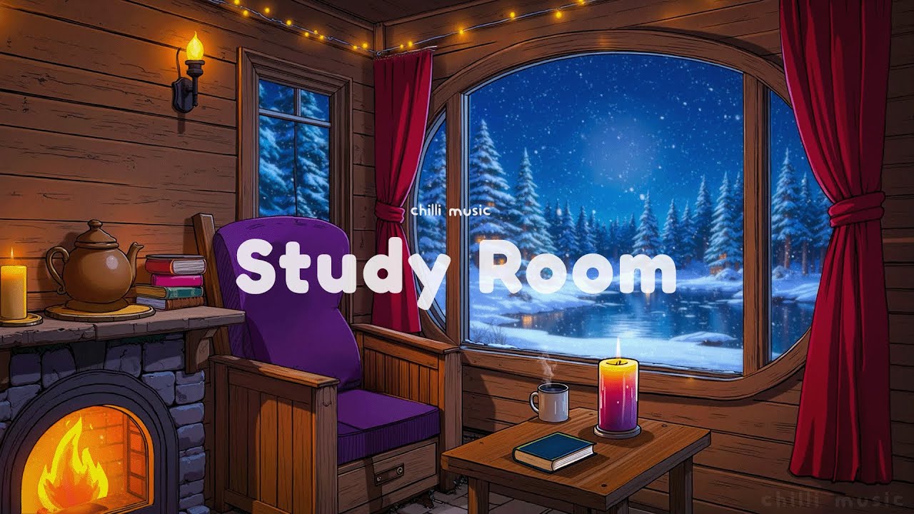 Study With Me 🔥 Lofi Hip Hop Mix | Jazzy Chill Beats & Fireplace Sound for Work, Relax