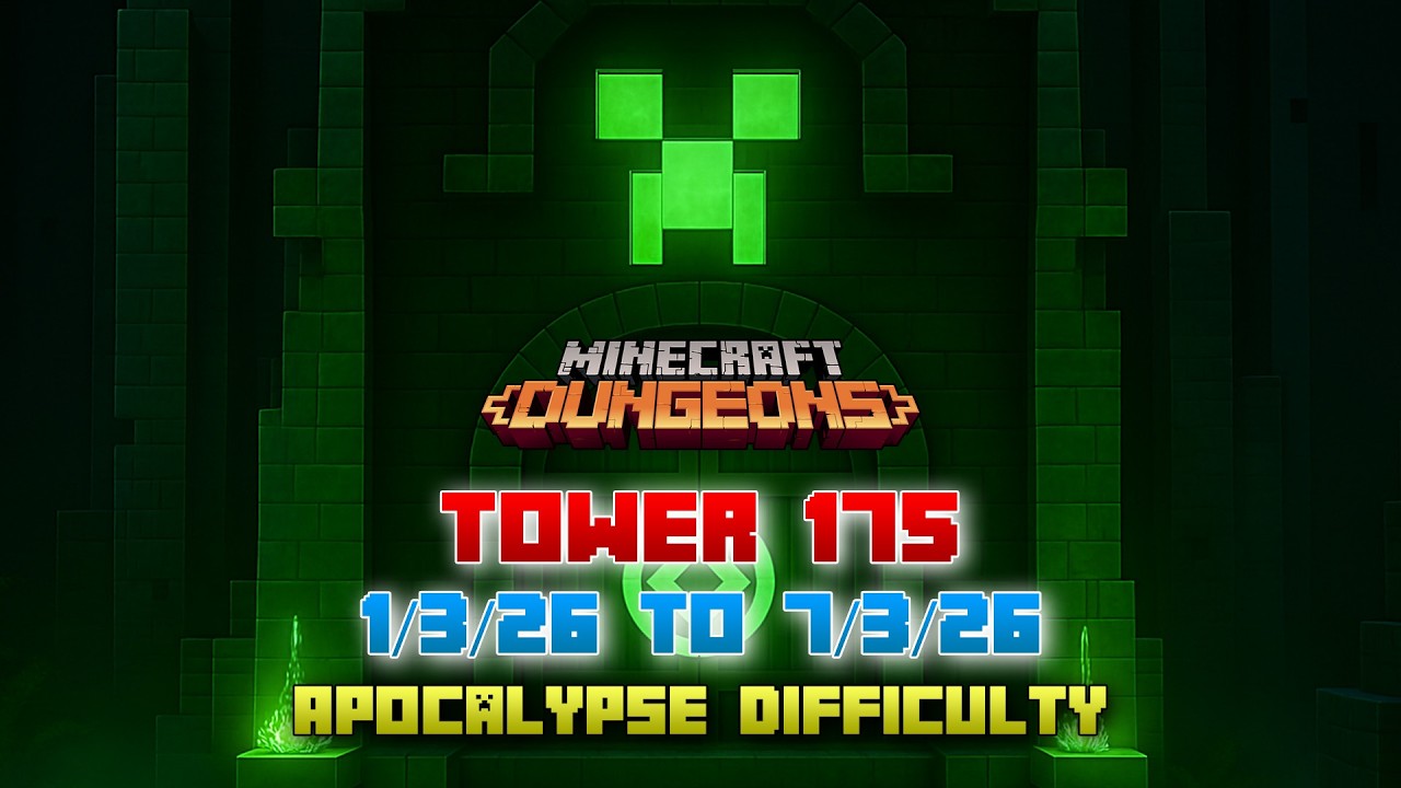The Tower 175 [Apocalypse] Full Climb, Guide & Strategy, Minecraft Dungeons Fauna Faire