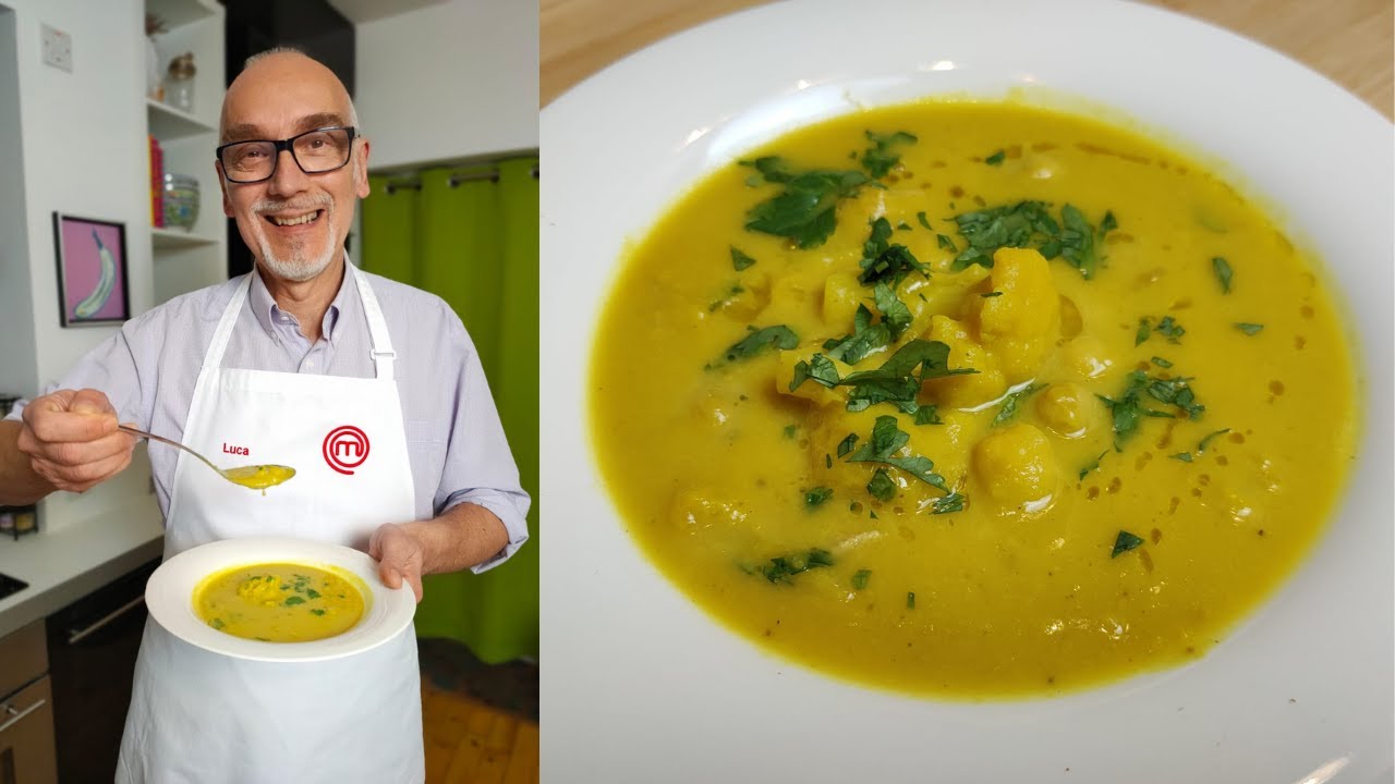 Вкусное и полезное блюдо из минимума ингредиентов! Суп из цветной капусты и нута. Легкий рецепт!