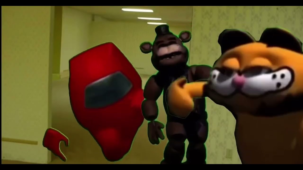 Among us in the backrooms? (found footage)
