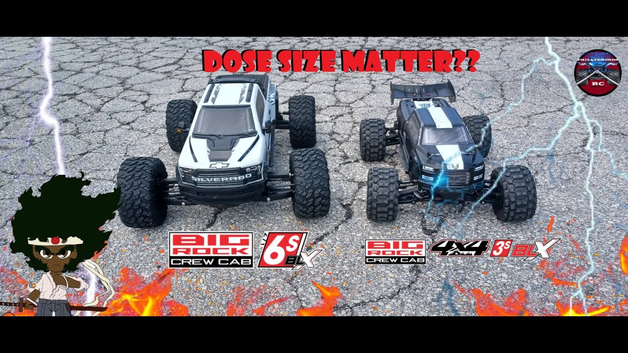 Arrma Big Rock 6S and 3S Is Bigger Better ?