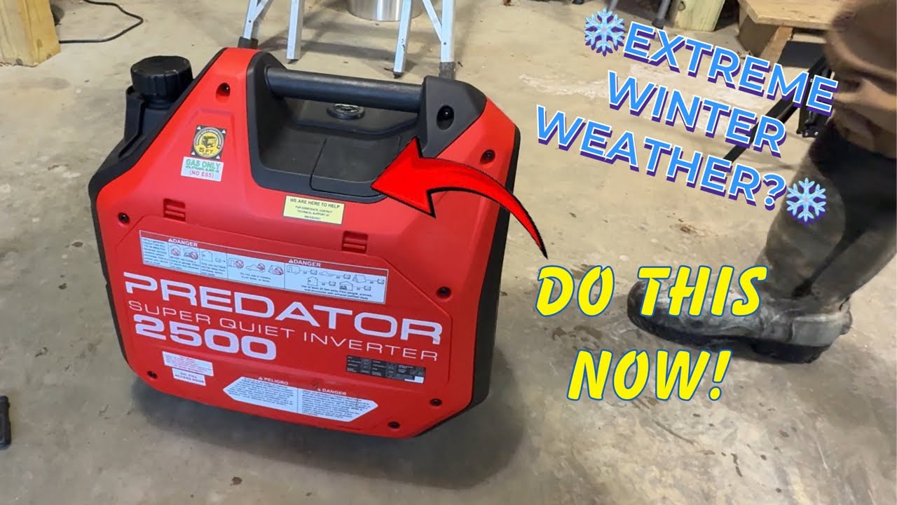 COLD WEATHER GENERATOR PREP & SPARK PLUG SWAP ( PREDATOR 2500 & 5000 )