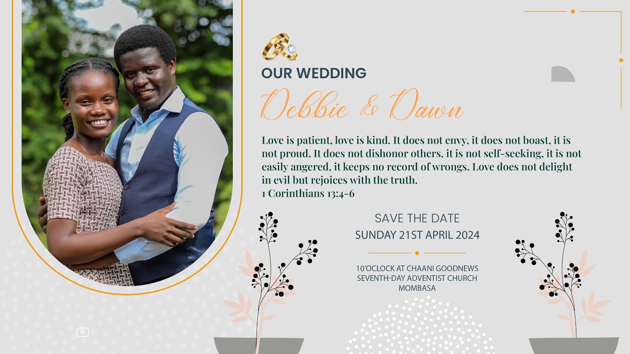DEBBIE WEDS DAWN | AT CHAANI SEVENTH-DAY ADVENTIST CHURCH MOMBASA
