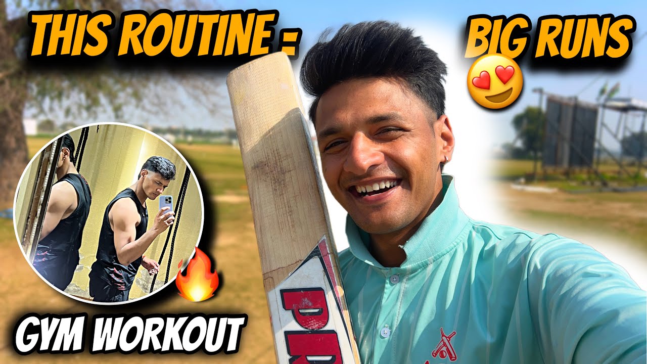 Don’t miss this vlog if you want to score big runs 😍 || Gym Training + Practice Session 🔥