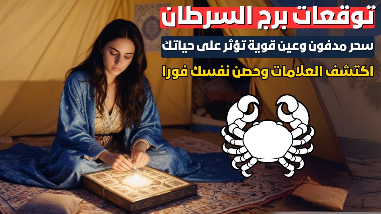 توقعات برج السرطان 🦀 تحصين ونصره على الاعداء قادمة 🧿 سفر متعطل وفرحة مستنياك 🎉 استبشر ✨