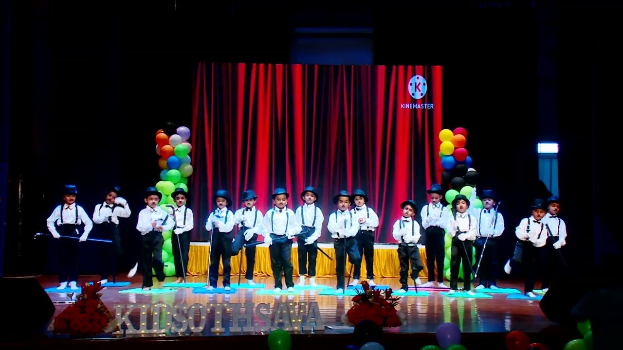 Charlie Chaplin dance by UKG kids annual day 2024-25