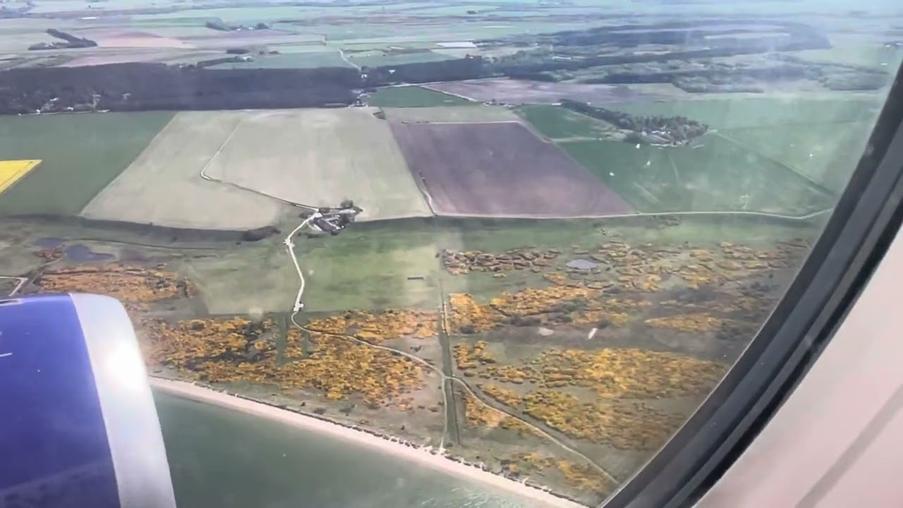 Approach and landing at Inverness Airport (INV) April 2025
