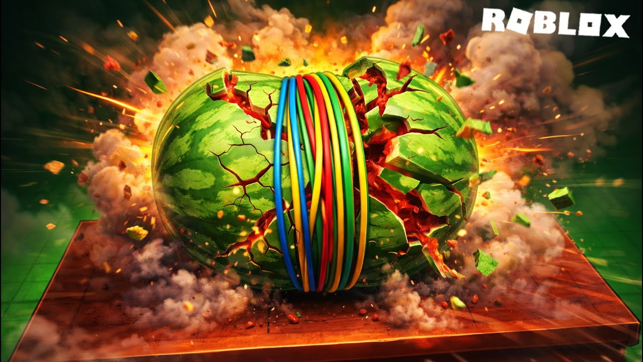 Playing Rubber Band Watermelon Roblox for the First Time