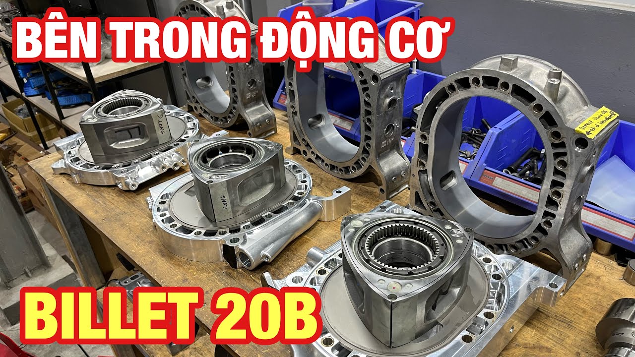 Bên trong Động Cơ Rotary 3 ROTOR Billet Mazda 20B