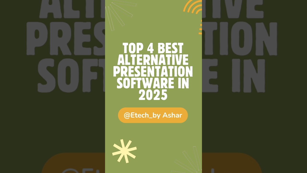 Top 4 best Alternative Power Point Presentation software in 2025 #technology #artificialintelligence