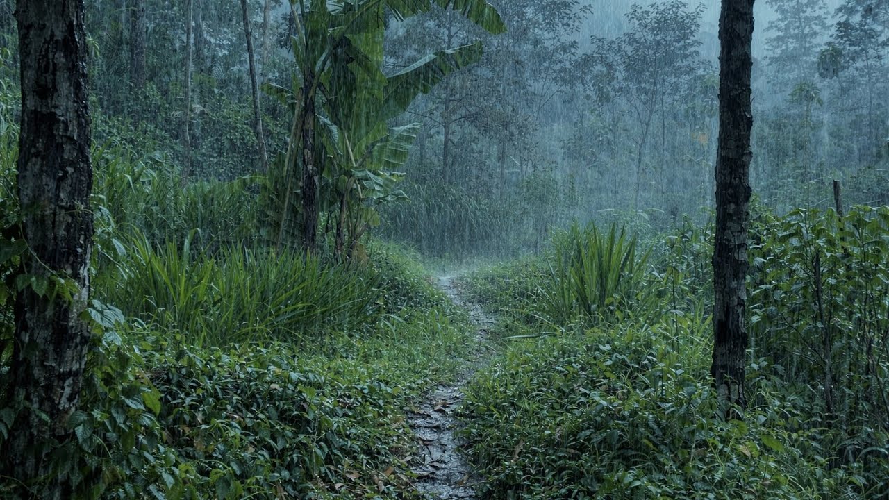 Rain Forest Rain Sounds | Peaceful Rainstorm Ambience for Sleep, Focus and Relaxation