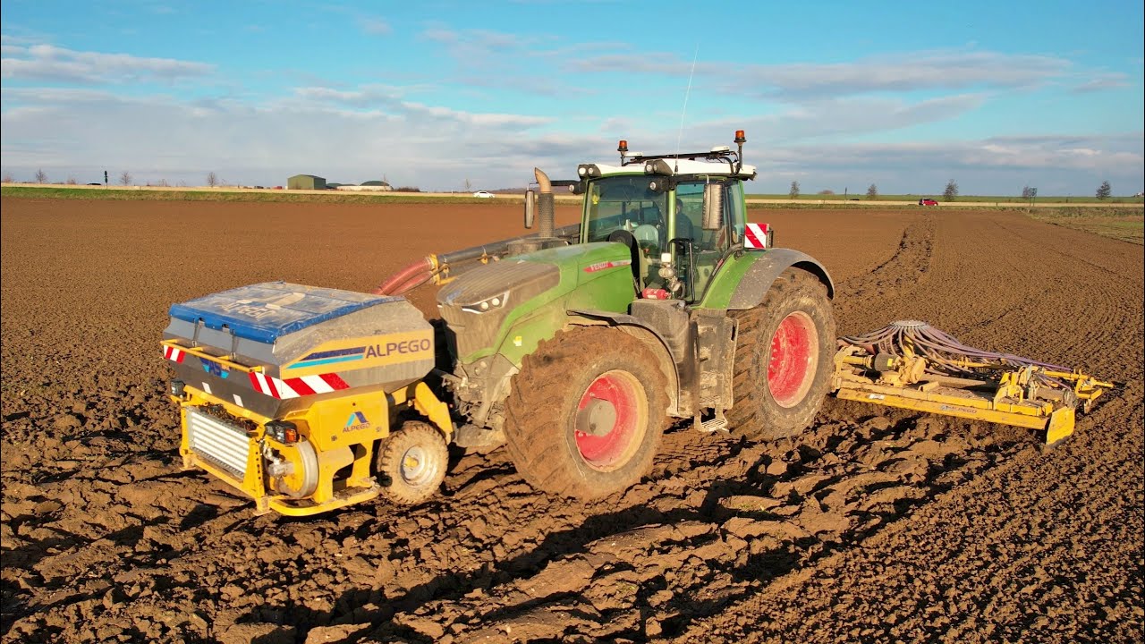 FENDT 1050 et Alpego 8 M au semis d'hiver 2023 !!!