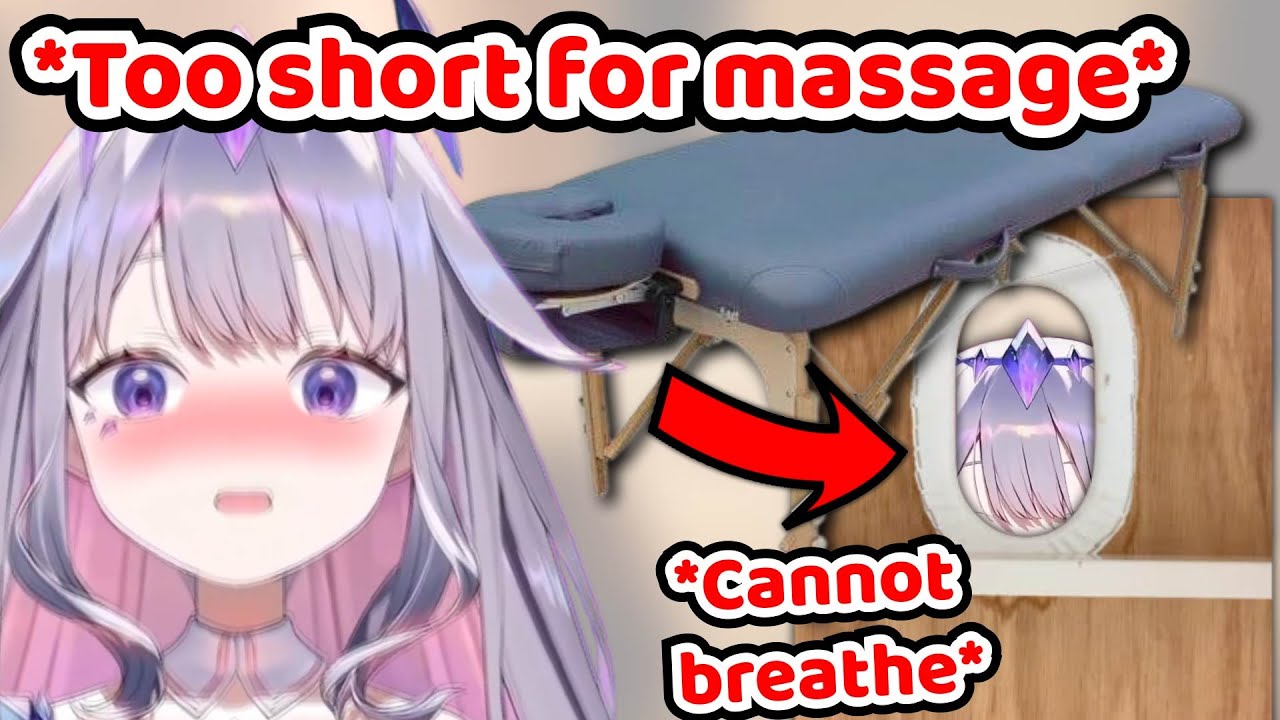 Bijou Was TOO SHORT For The Massage Table and Suffocated The Entire Session