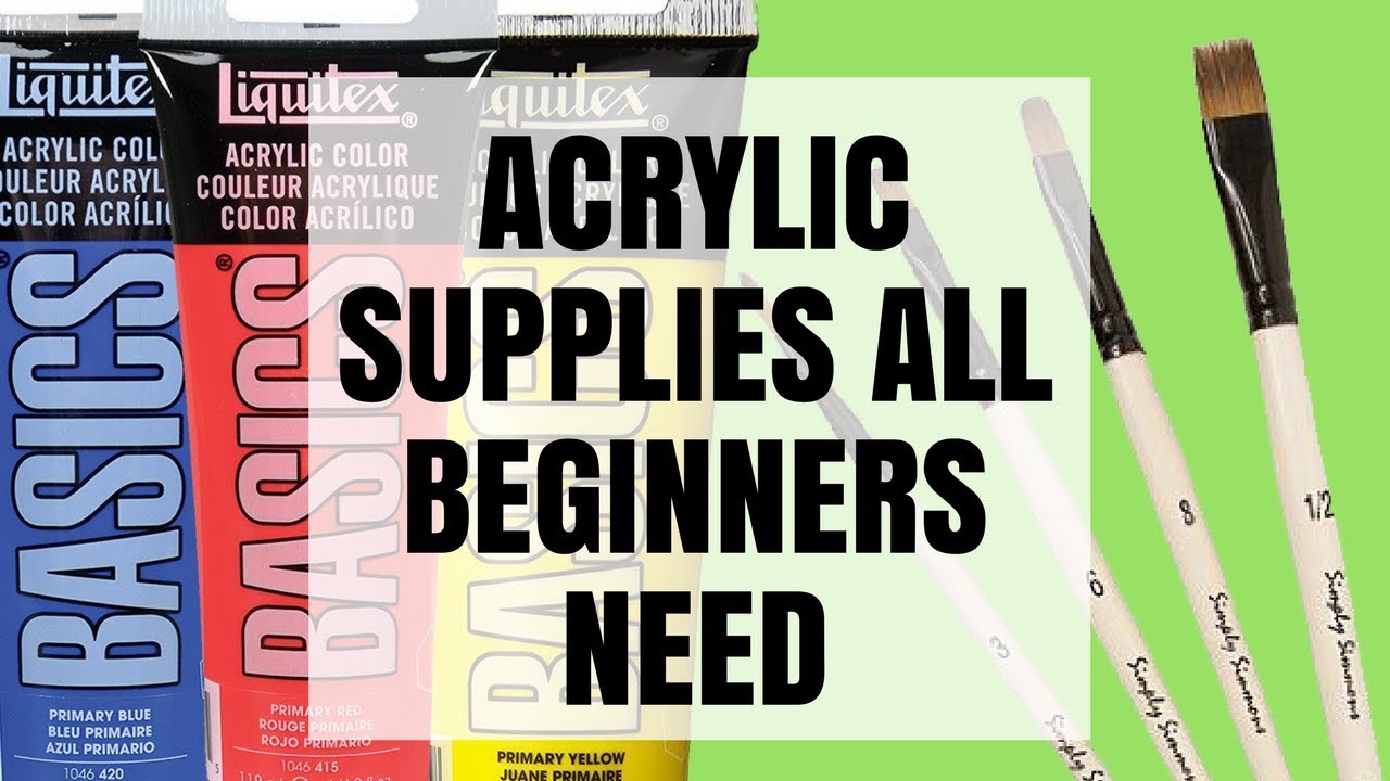 Acrylic Painting Supplies List for Beginners | BEST BRUSHES+ CANVAS+ PAINT