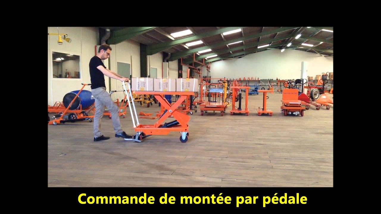 Table &eacute;l&eacute;vatrice mobile BS 50 PALVAC - Tel : 02 41 27 33 22