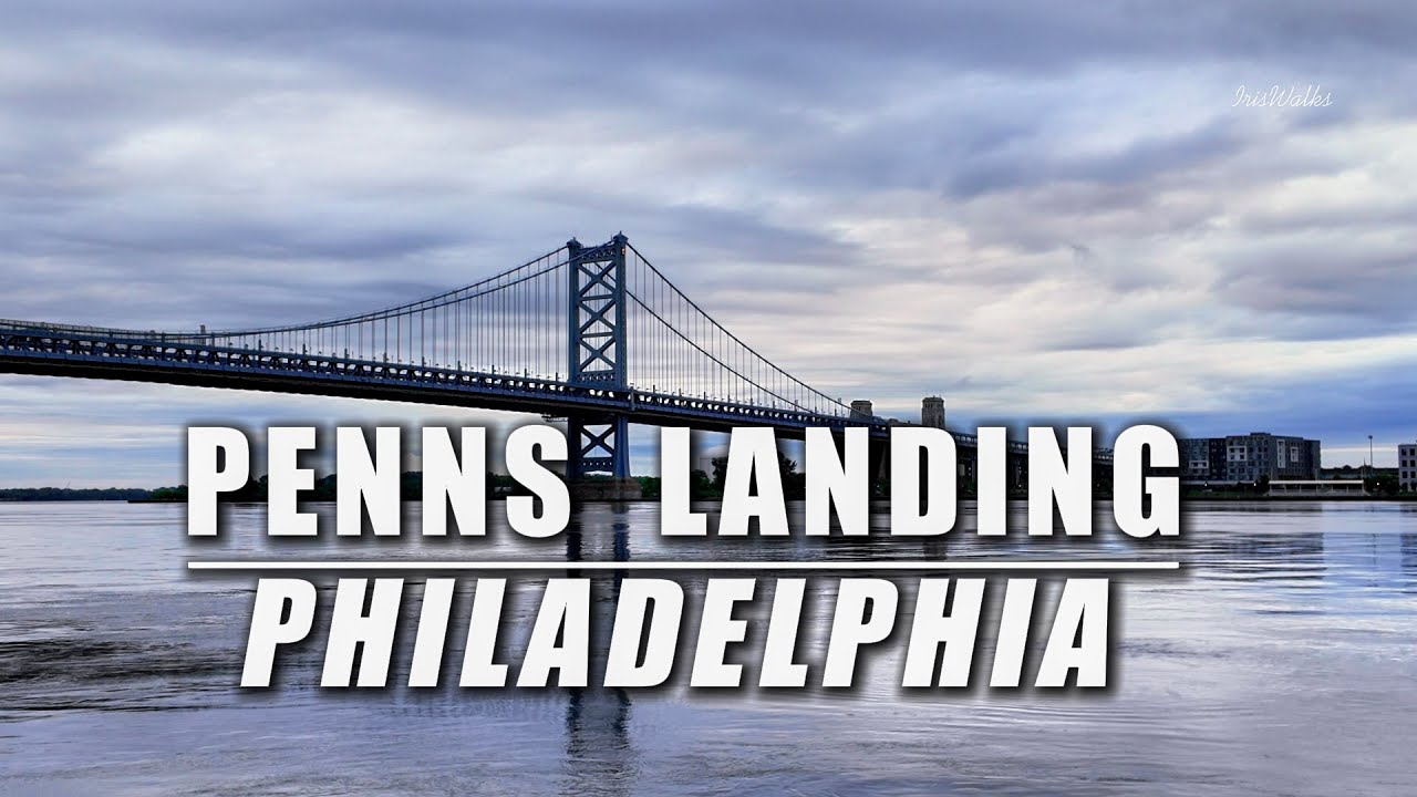 Morning Walk [4K] Philadelphia|  Center City to Penns Landing | Water View